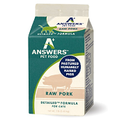 Answers Frozen Raw Cat Food: Detailed Pork